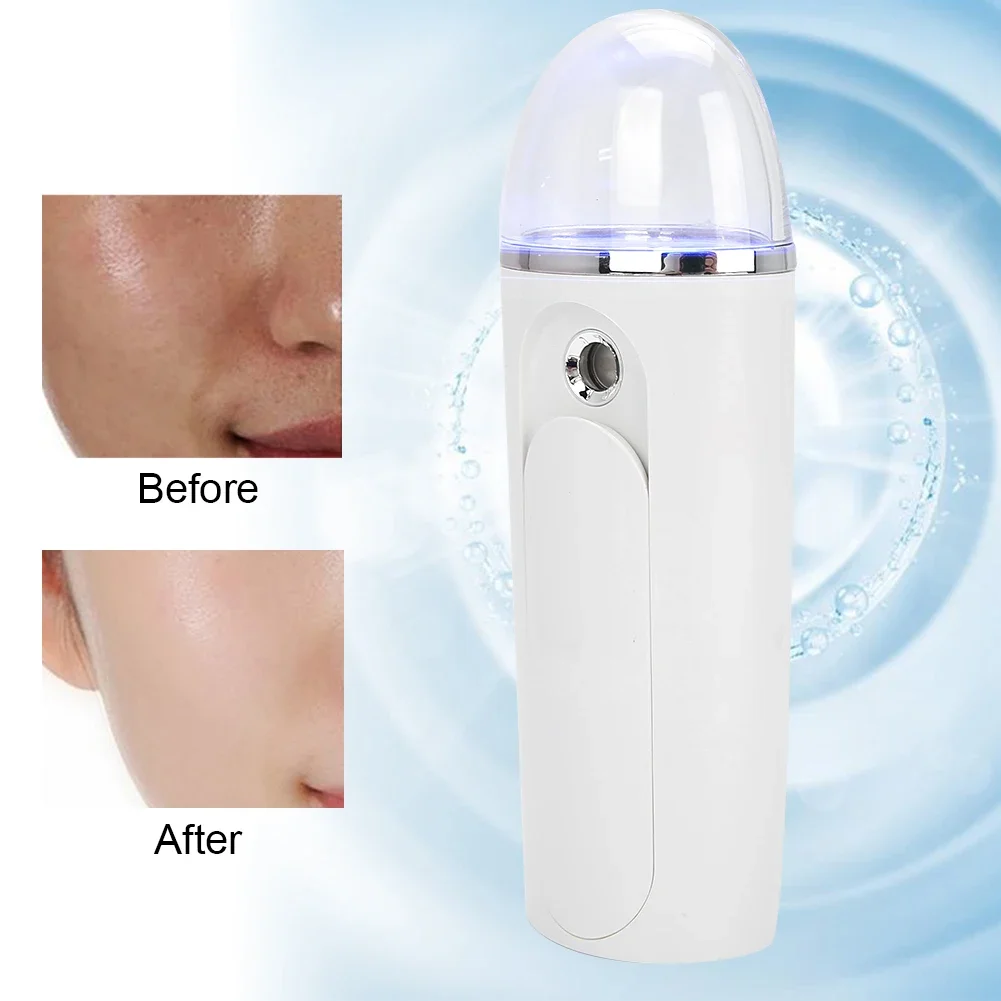 20ml Nano Face Spayer USBRechargeable Handheld Portable Ceramic Atomizer Face Hydration Sprayer Beauty Instrument Face Skin Care