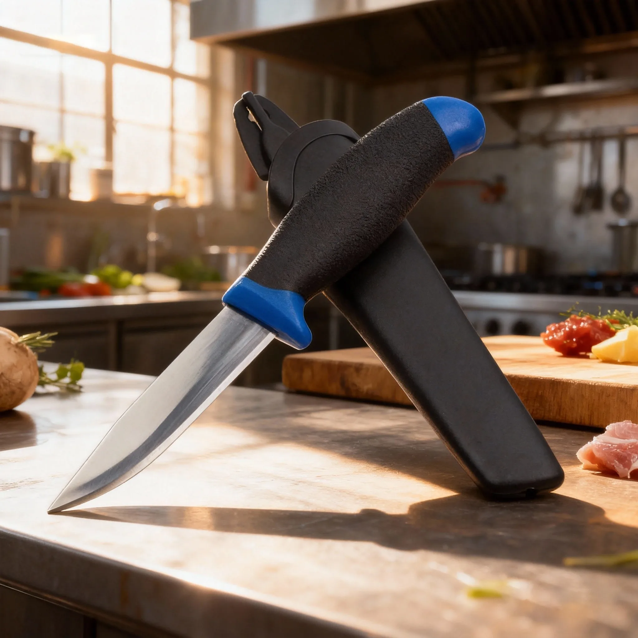 Professionelles japanisches Ausbeinmesser, Fischmesser und Tranchiermesser aus Edelstahl, Küchenmesser, Obstmesser, Kochmesser