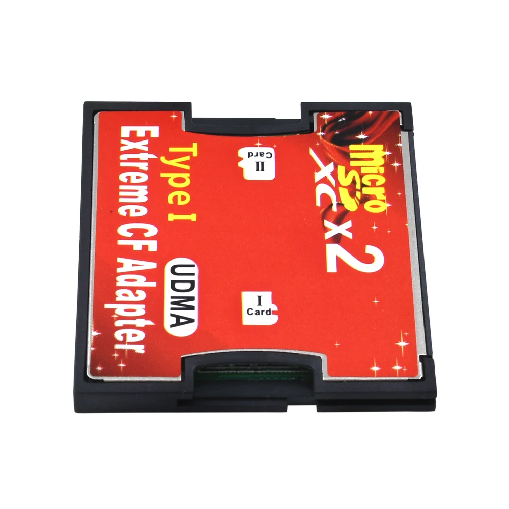 المزدوج مايكرو SD TF إلى CF محول قارئ بطاقات الذاكرة SDHC SDXC نوع I إلى المدمجة قارئ بطاقات الذاكرة فلاش محول لكاميرا SLR
