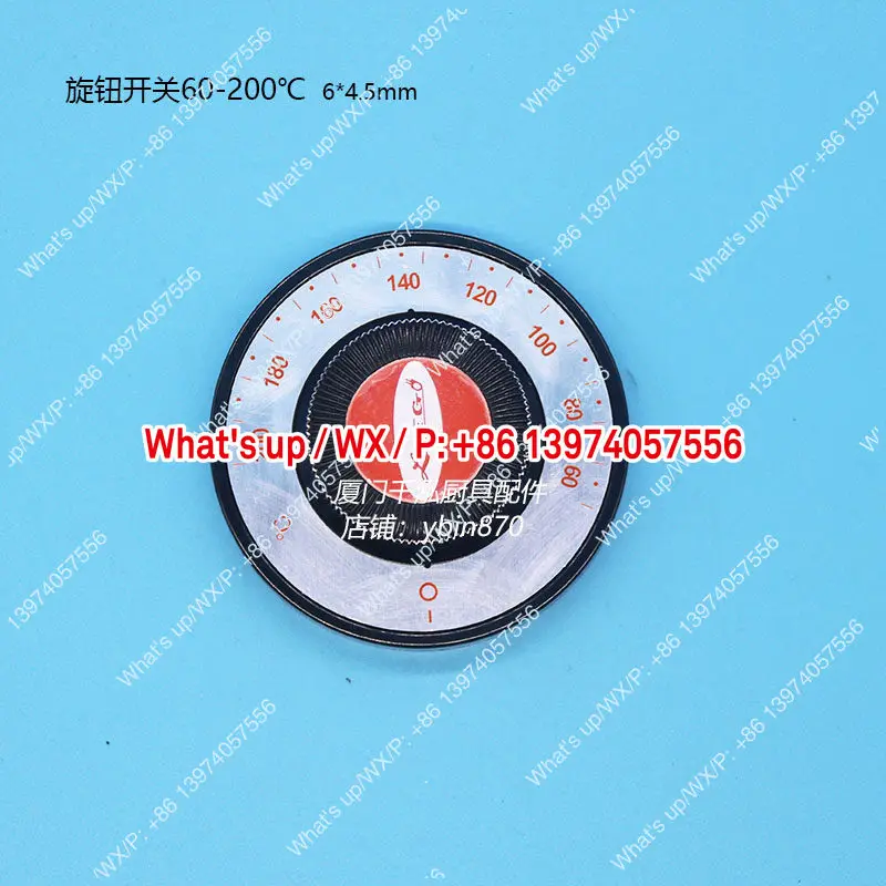 60-200 ℃   Yufu Baoli Freidora eléctrica alta Freidora Interruptor de control de temperatura Perilla del termostato 6 mm