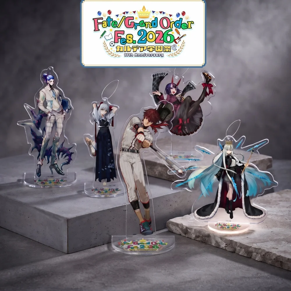 Fate Grand Order Acrylic Stand Keychain Fes 2026 Morgan Cu Chulainn Meltlilith Desktop Decor Anime Character Merch