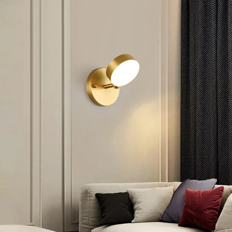 Imagem -05 - Nórdico Simples Dourado Luzes de Parede Led Lâmpada de Cabeceira Moderna Luz Noturna de Leitura Home Decor Iluminação do Quarto