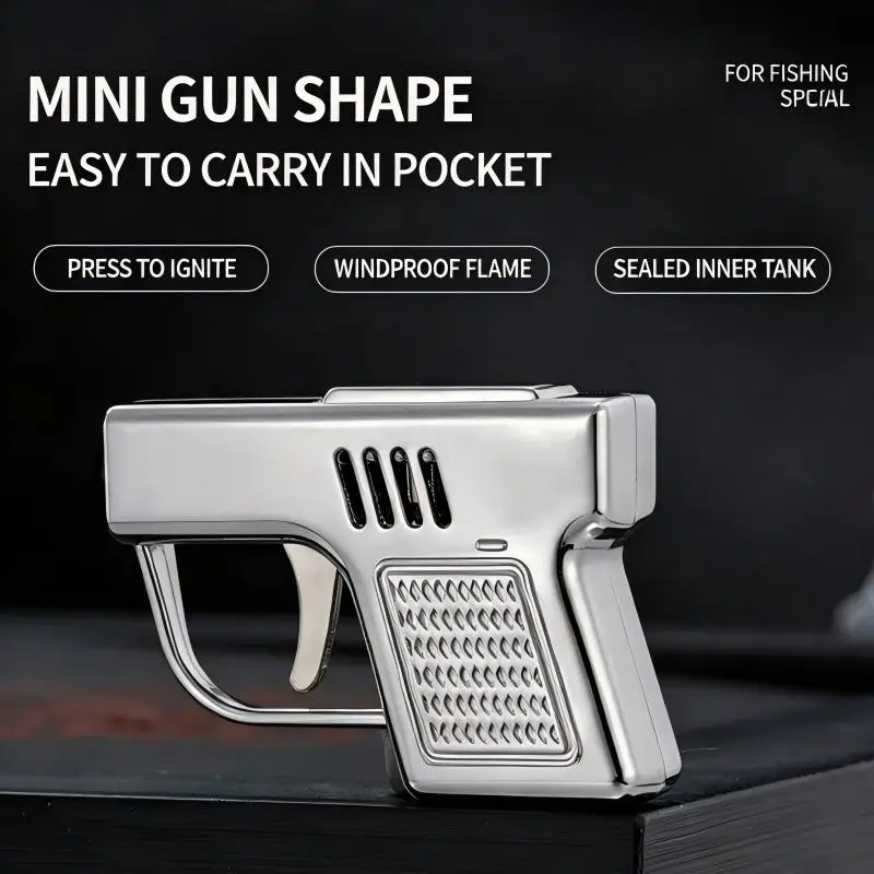 2026 Remake of 1950 Japanese Vintage Mini Kerosine Lighter Zinc Alloy One Click Launch Ignition Windproof Open Flames Lighters