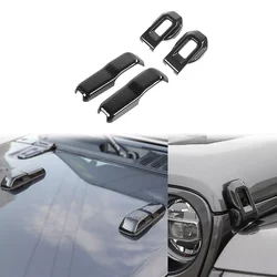 Front Hood Hinge Lock Catch Latches Cover Trim for Jeep Wrangler JL 2018-2022 Gladiator JT 2020-2024 Sports Rubicon Sahara