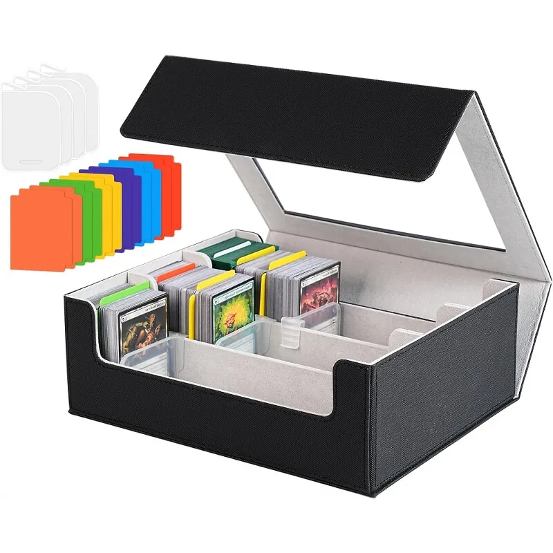 Card Storage Box Suitable For Ptcg Game Cards, Large-capacity Box For Three Kingdoms Kill And Anime Cards(selling Only The Box
