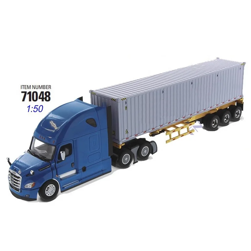 

DM 1:50 Масштаб 40 дюймов Контейнер Скелет Прицеп 71048 Имитация модели автомобиля из сплава Статическая коллекция Украшенные праздничные подарки Игрушки