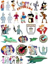 Disney cartoon wylecieć Futurama żelazko na plastry termo-naklejki dla dzieci drukowanie odzieży