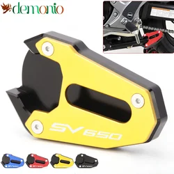 For SV 650 SV650 SV650X Motorcycles Accessories Foot Stand Kickstand Side Extension Pad Support Plate 2018 2019 2020
