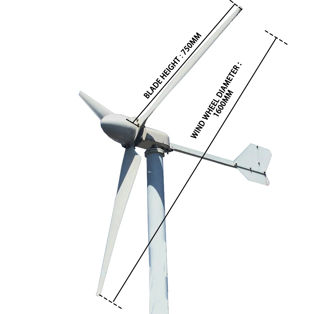 100KW 1MW 400V high-efficiency horizontal axis wind turbine increases power generation efficiency by 50% without friction loss