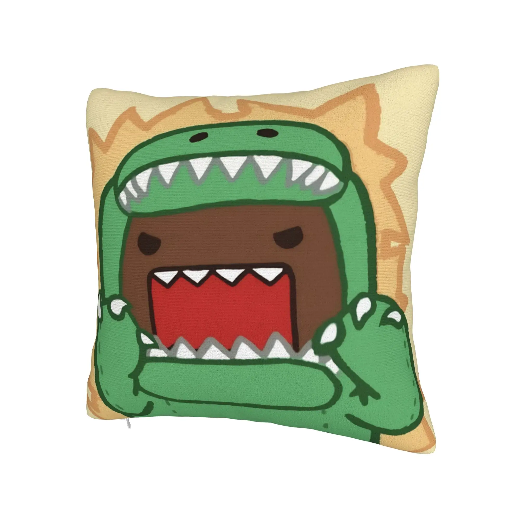 Decorative Pillowcase Domo Kun Stuff Seat  Pillow Case Cover Square Multiple Sizes