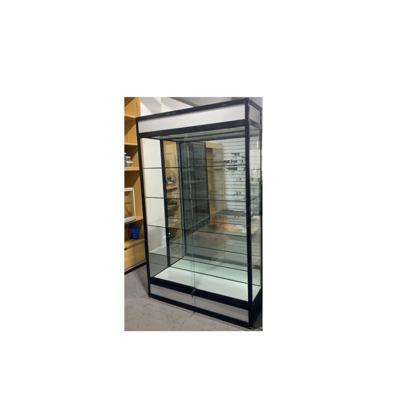 

custom.Hot Sale Factory Price Glass Wall Store Display Cabinet Showcases For Smoke Shop Display