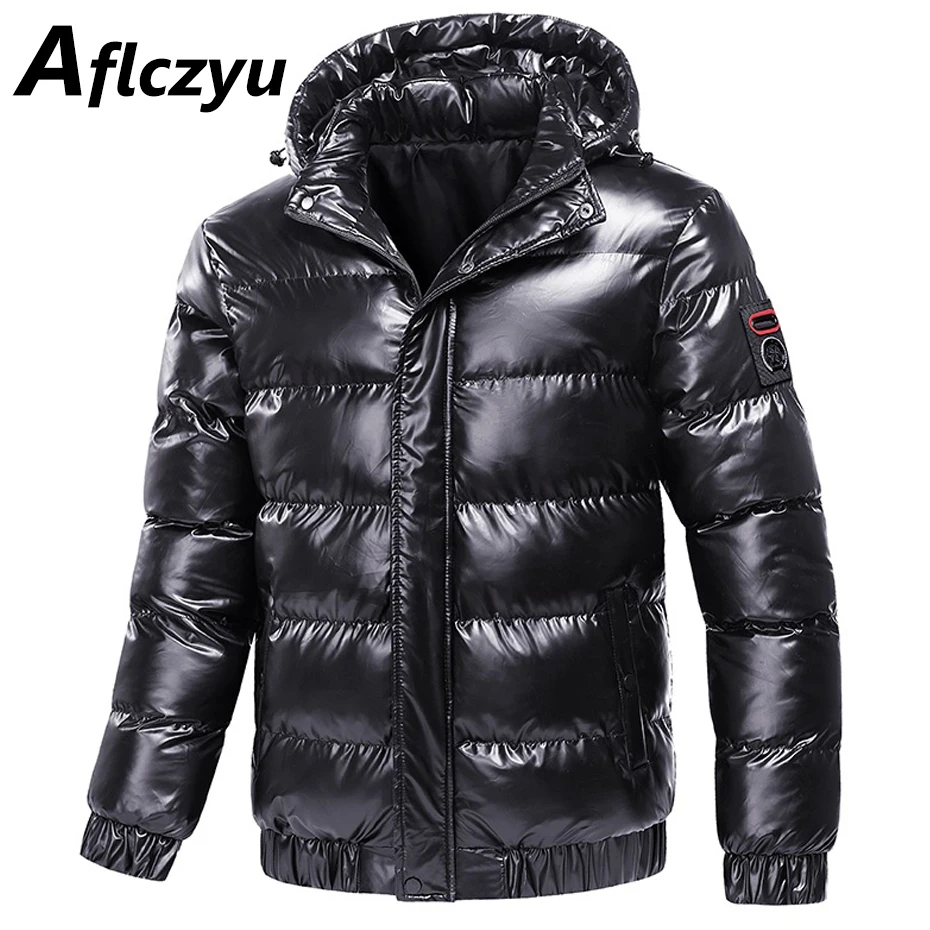 Padded Jacket Winter Parkas Fashion Casual Warm Thick Jacket Hooded Coats Casual Male Outdoor Outerwear