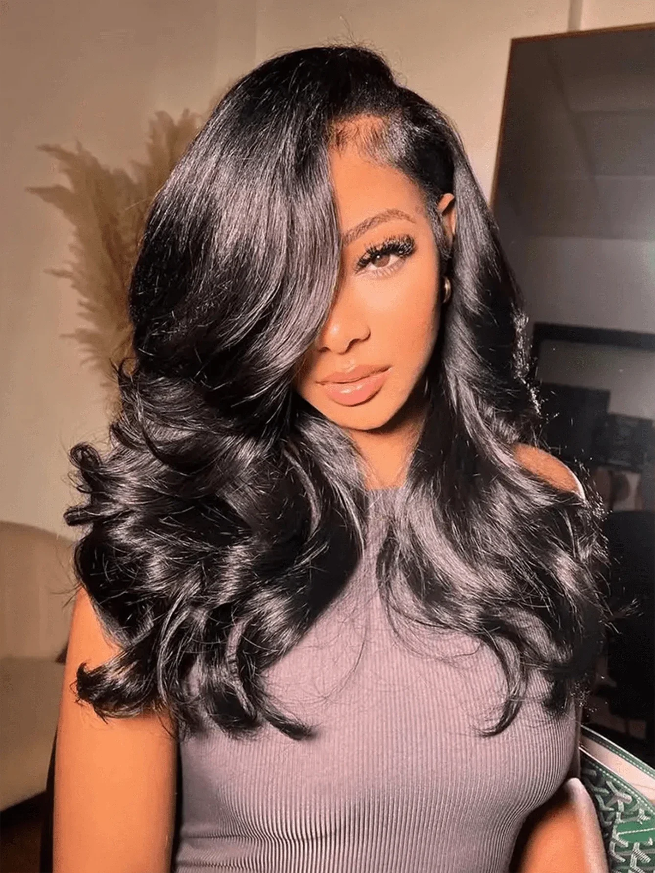 18 24 Inch  HD Transparent Lace Frontal Wigs Body Wave Human Hair 13x4 Lace Front Wig Medium Length Closure Wigs For Women
