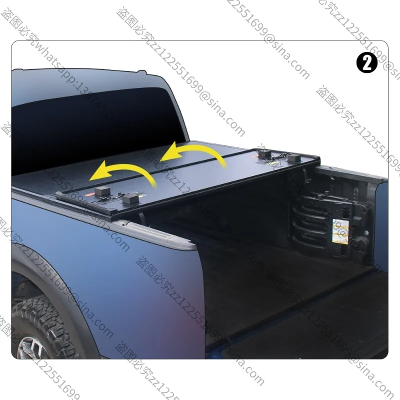 Suitable for Raptor F150 PickupTruck Roller ShutterCover Three-fold Cover Car Modification Parts Pickup Truck Rear Modification