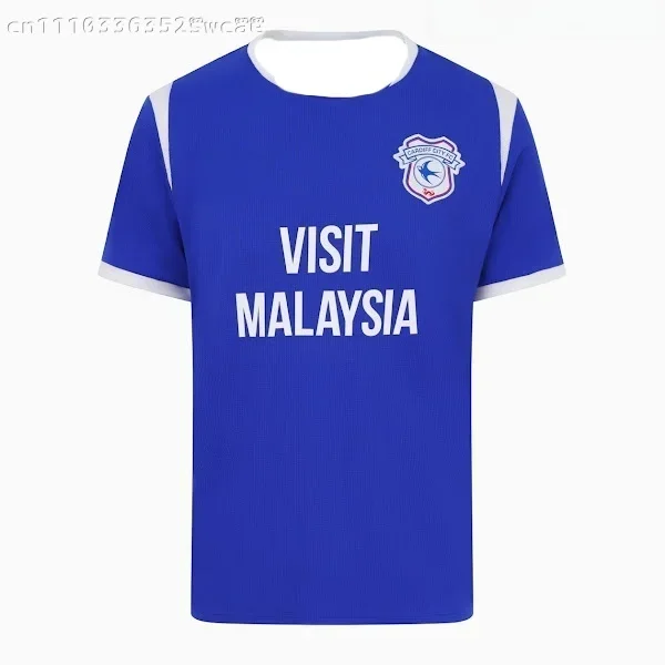 26/27 Cardiff City Season Football Jersey Short Sleeve Unisex Fan Training Sports Top Family Matching