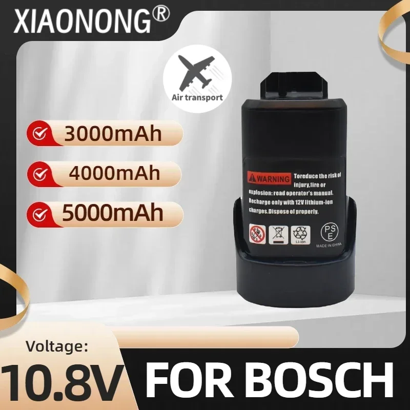 For Bosch 10.8V 3000/4000/5000mAh Li-ion Battery,CompatibleTSR1080 GSR10.8-2 GSA10.8V Power Tool