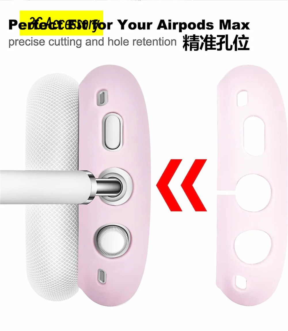 2/3 in1 Case For Airpods Max Earphone Case Anti-Scratch For AirPods Headset kits Accessories Protect Shell for Apple Airpod Max