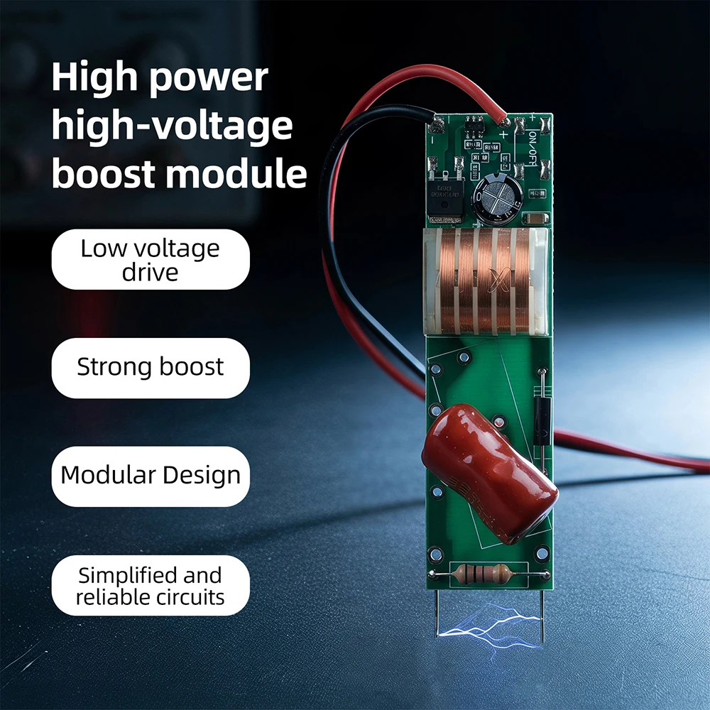 DC 3.7V To 3000V Boost Module Pulse Arc High Voltage Board For DIY Electric Mosquito Swatter Household Insect Killer