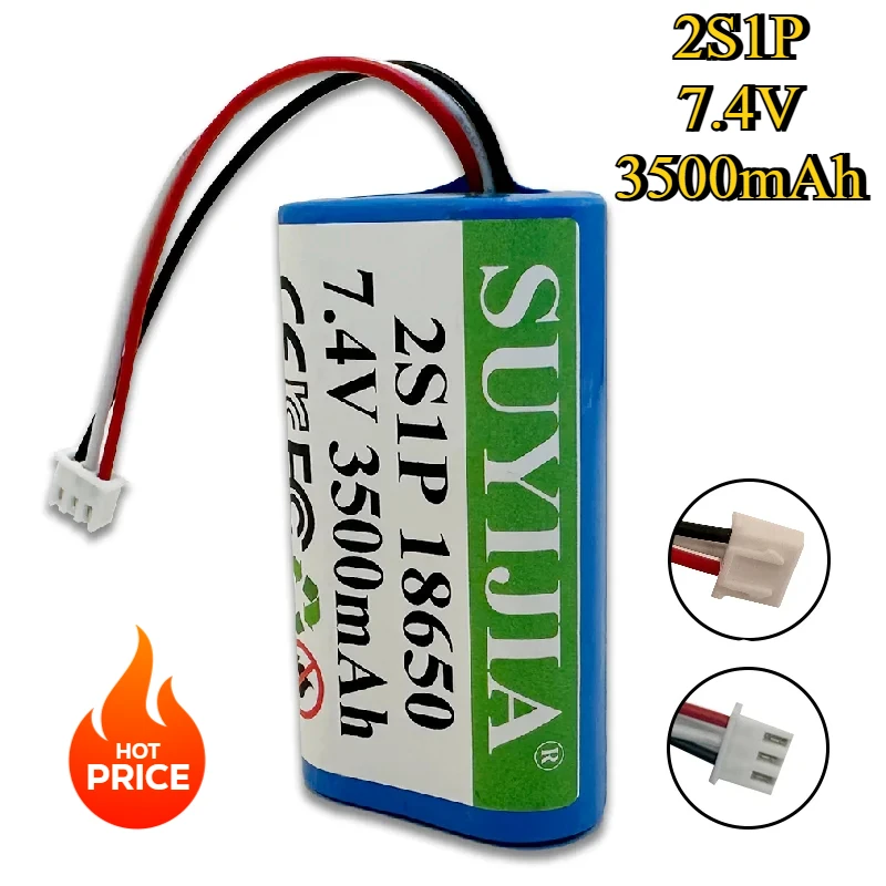 18650 7.4V 3500mAh 2S1P Lithium Ion Battery Rental Suitable for Power Tool Massager Air Purifier Smart Cup with CE Certification