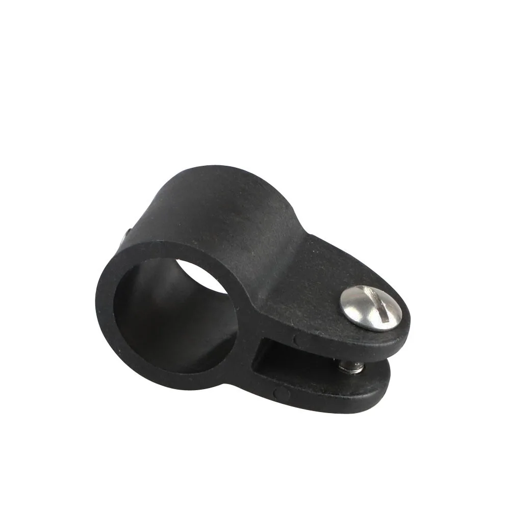 1 Piece Hot Selling Black Nylon Plastic Jaw Slide 22mm 25mm Yacht Hardware Bimini Top Fittings for Protect Steel Wire Rope