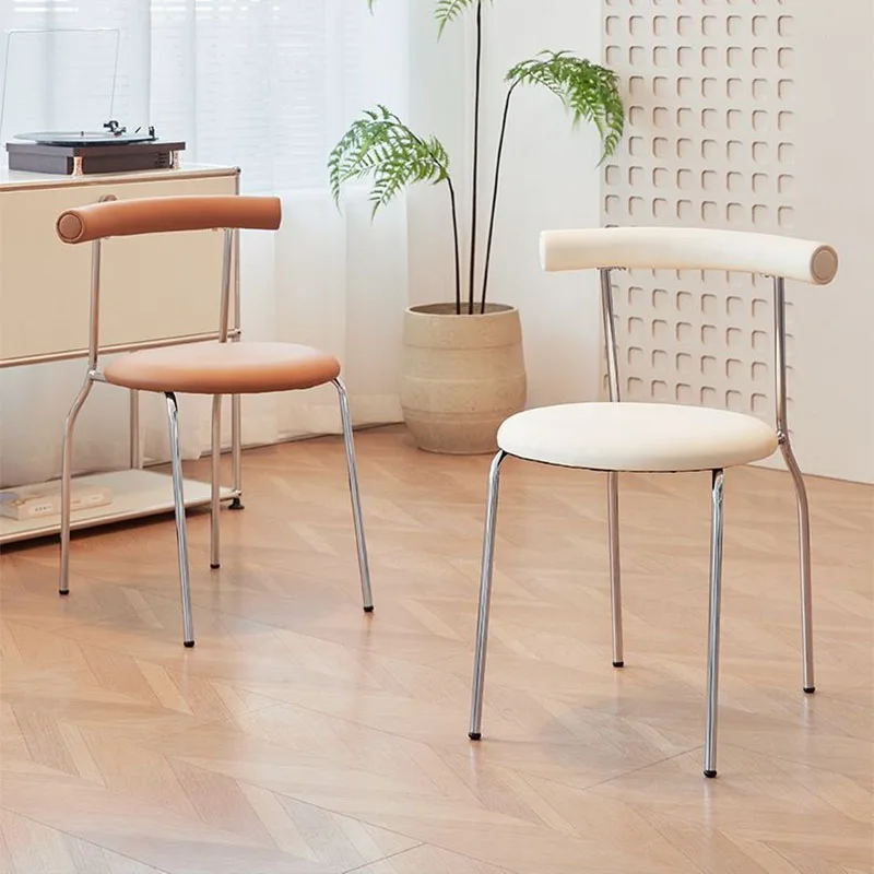 Krzesła do jadalni Nordic z możliwością układania w stosy Stół do jadalni z oparciem Krzesła wypoczynkowe do salonu domowego Kuchnia Domowe artykuły meblowe