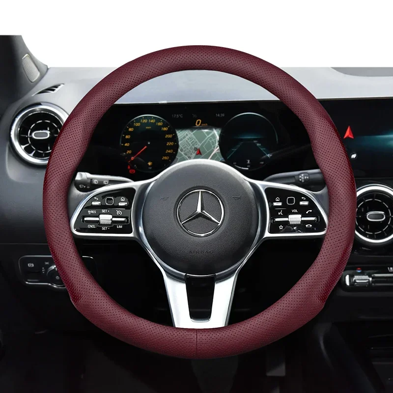 

Для Mercedes-Benz круглый чехол на руль ультра-тонкая кожа из микроволокна W204 Vito W203 W124 W210 Slk R171 W177 W639 W206