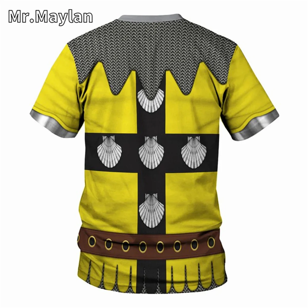 Medieval Knights Armor Cosplay Costume Tshirt 3D Men T shirt Vintage Fashion Short Sleeve Shirt Summer Streetwear Unisex Tee-017