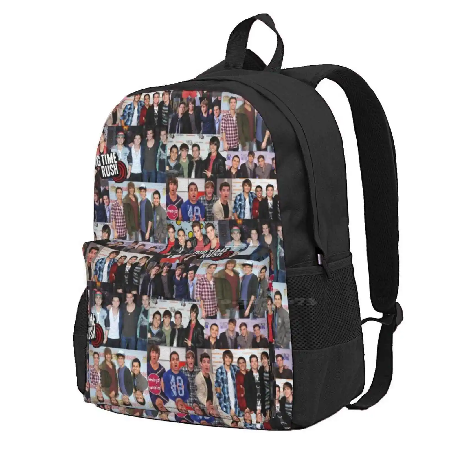 Big Time Rush 3d Print Design Backpack Student Bag Big Time Rush Btr Kendall Logan Carlos