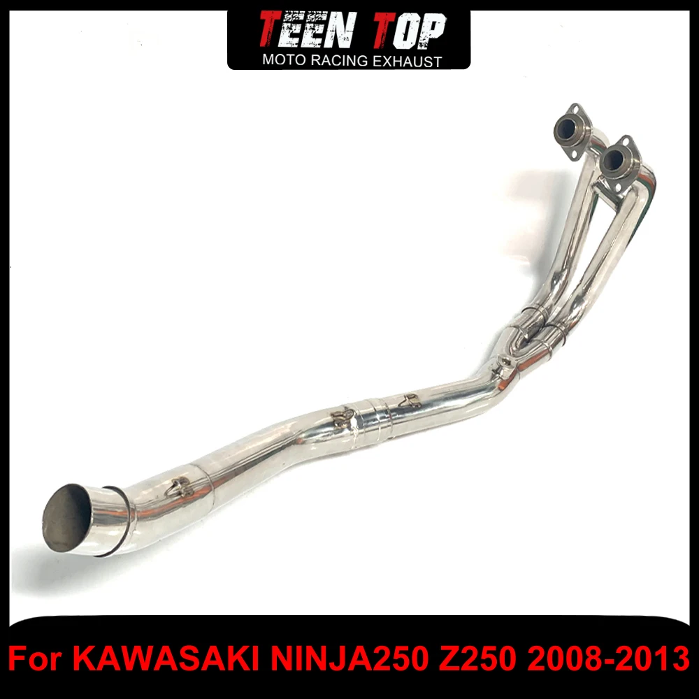 

For Kawasaki NINJA250 Z250 Exhaust Elbow Stainless Steel Connection Pipe 51mm Motorcycle Front Link Pipe Ninja 250 2008-2013