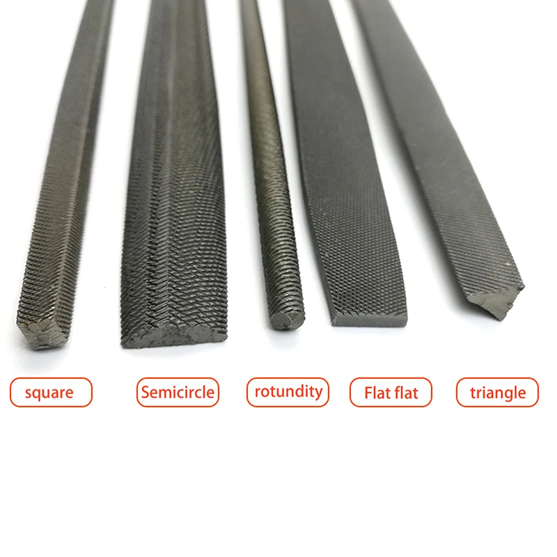 

1/5Pcs 6 Inch Steel Files Set Flat/Round/Half Round/Triangle/Square For Metalworking Woodworking Steel Rasp File Flat