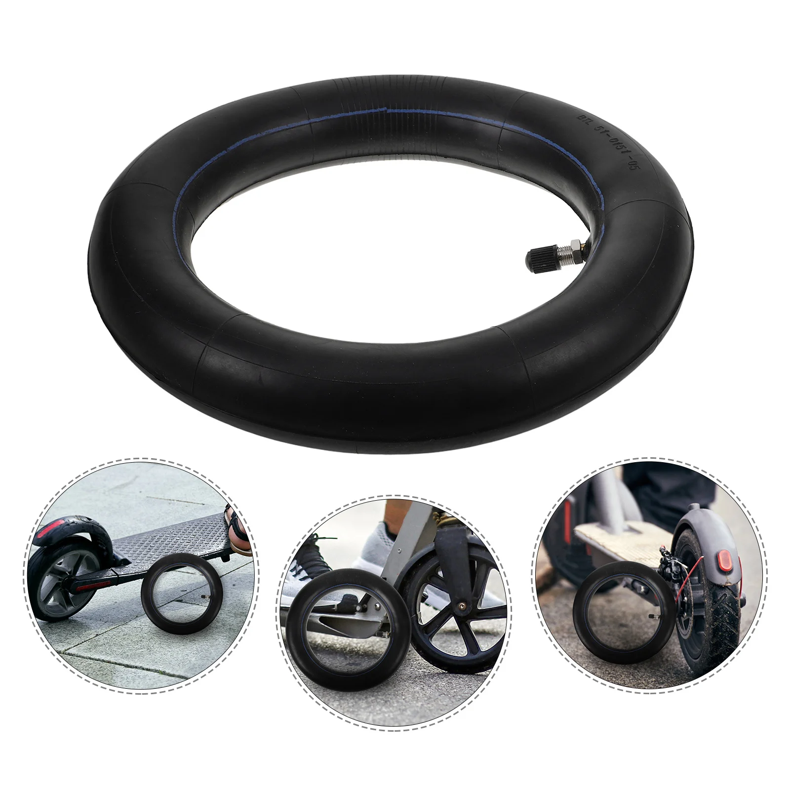 

Shockproof Electric Scooter Inner Tube Reinforced Seaming Tear-Resistant Convenient for Riding and Maintenance