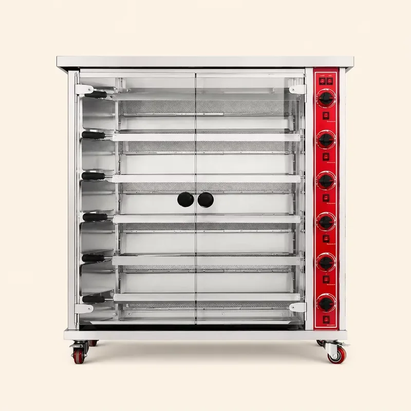 Commercial Rotisserie Chicken Oven for Restaurant Use Stainless Steel Automatic BBQ Grill Machine