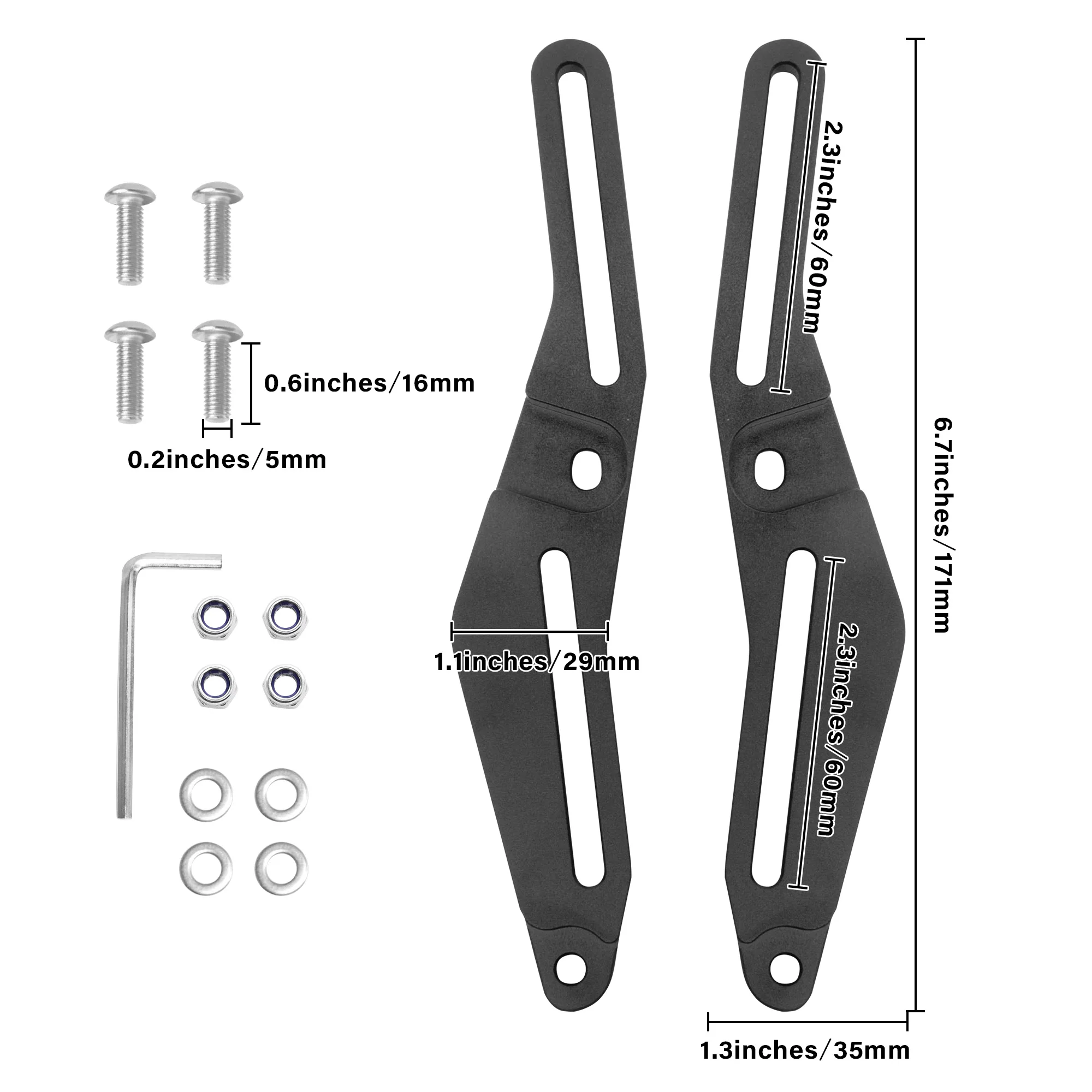 Motorcycle Adjustable CNC High Quality Aluminum Windshield Bracket for Can-Am Spyder F3/Can-Am Spyder F3T/Can-Am Spyder F3L