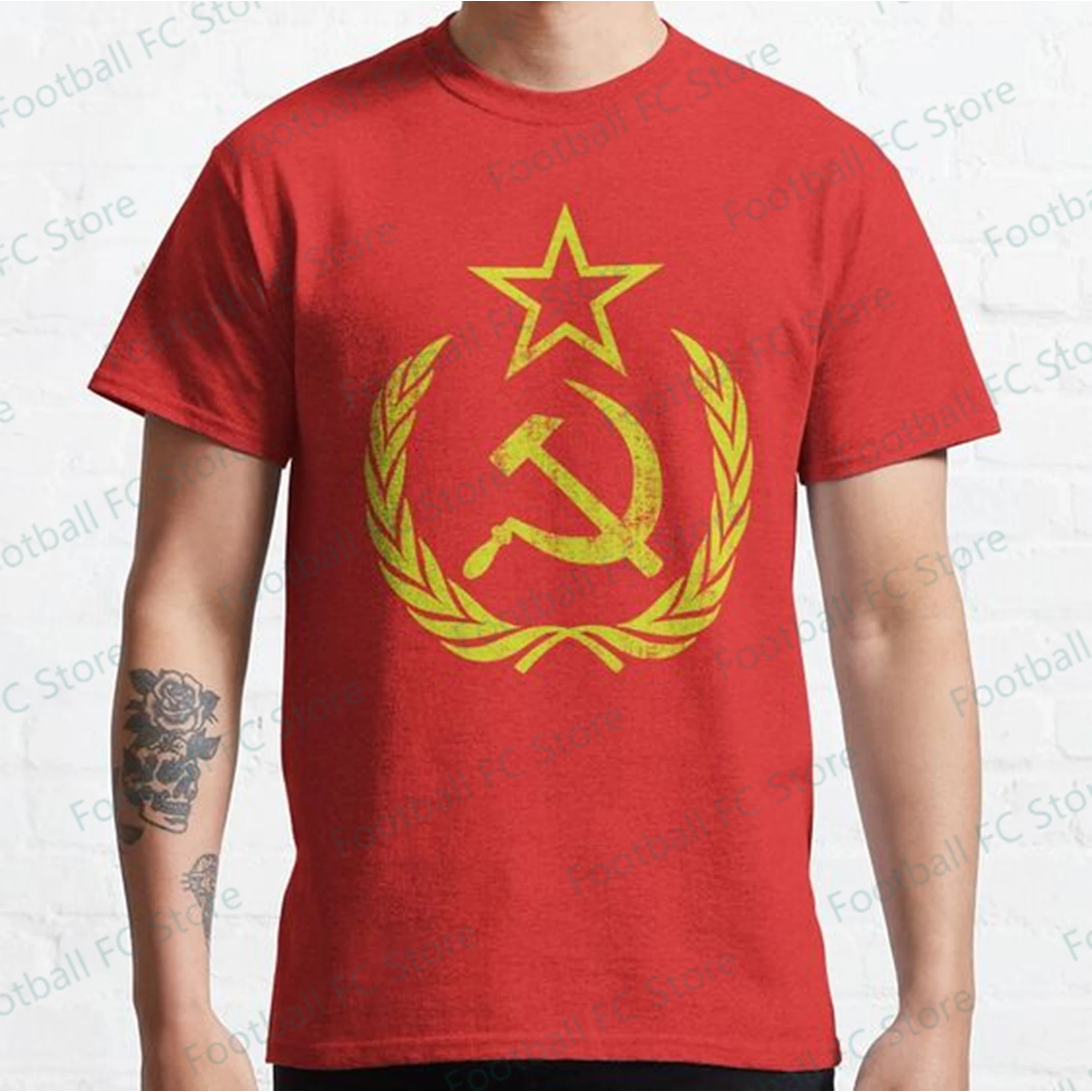 New Arrival Summer 2024 CPUSA Communist Flag Hammer Sickle Vintage &  Retro Classic T-Shirt For Party