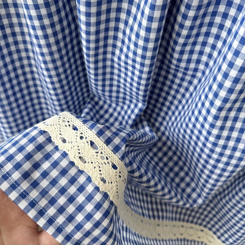 Plaid Lace Trim Kitchen Short Curtains Rod Pocket Window Valance Farmhouse Cafe Curtain for Cabinet Sink Bedroom Home Decor image 6
