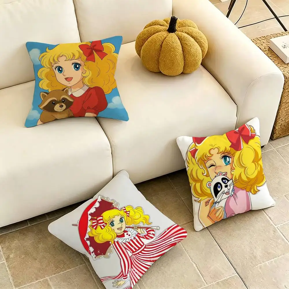 

Classic C-Candy-Y Anime Square Double-Sided printed Pillow Case Bedroom Bedside Pillow Sofa Cushion Cover Gift