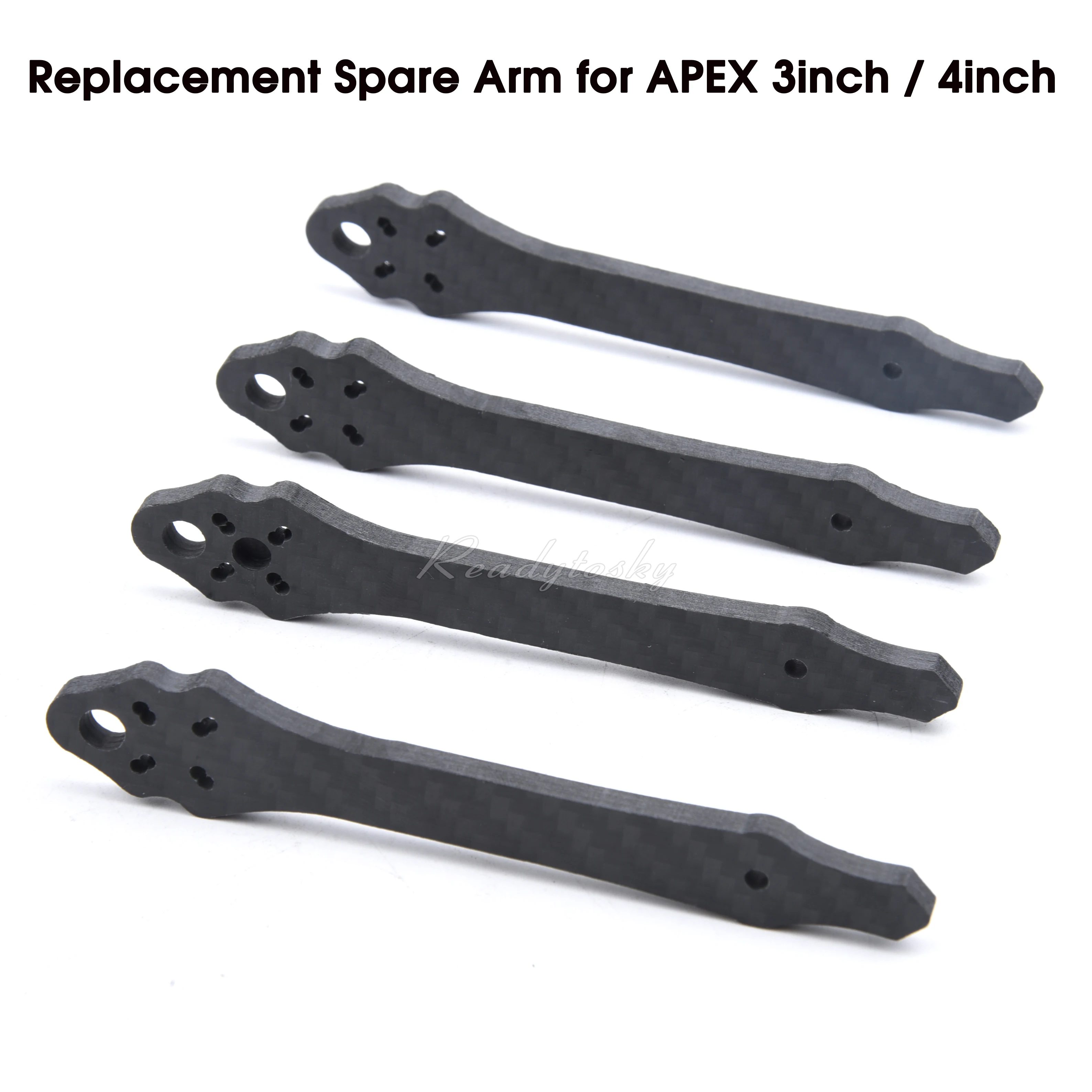 3K Full Carbon Fiber  Replacement Spare Arm for APEX 3inch / 4inch FPV Mini Drone Quadcopter