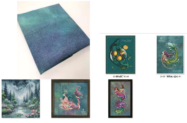 

Cross Stitch Kits Cross stitch Aida embroidery Threads embroidery BF Girl Styles Color hand dry Cross Stitch Fabric Green color
