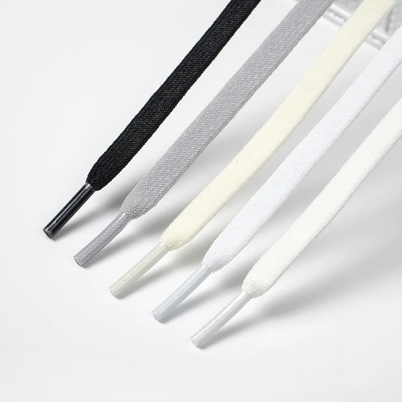 16 Colors High-Quality Stretch Shoelaces, 0.8 cm Wide Flat Shoelaces Suitable for a Variety of Shoes 1Pair/3Pair