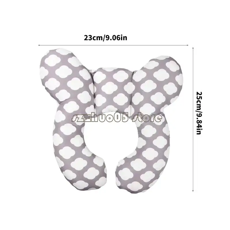 وسادة دعم رقبة الطفل مناسبة للسفر من M3GE، تصميم قابل للغسل من أجل نوم طويل أثناء الركوب #6