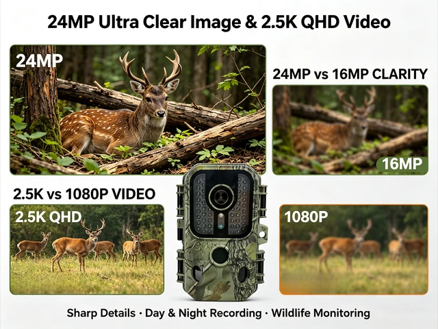 Suntekcam 2.5K Hunting Trail Camera 24MP Infrared Night Vision Motion Activated Deer Scouting Wildlife Tracking Security 3 Suntekcam 2.5K Hunting Trail Camera 24MP Infrared Night Vision Motion Activated Deer Scouting Wildlife Tracking Security 3