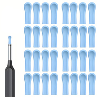 Silicone Ear Spoon Replacement Tips, Universal Wax Removal Spoon, Reusable and Washable, No Electricity or Batteries Required