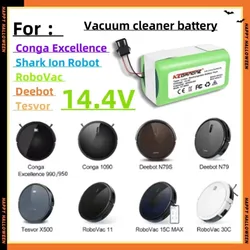 14.4V High capacity Vacuum Cleaning Robot Battery for Conga Excellence 3500 950 990 1090 1790 Deebot N79S N79 DN622 Eufy Robovac