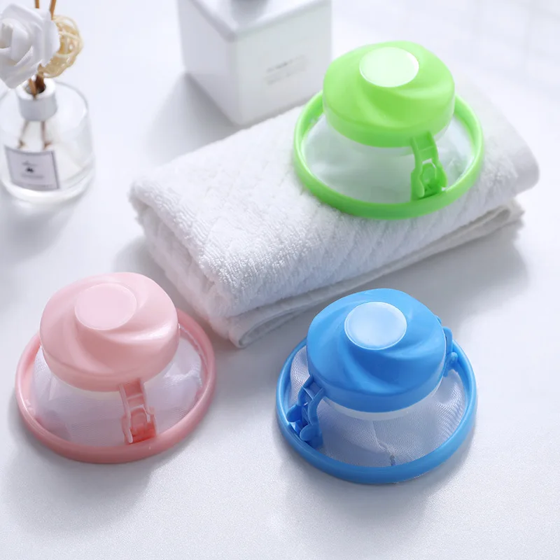 

Floating Mesh Laundry Bag Reusable Washing Machine Lint Catcher Pet Hair Removal Tool Laundry Helper