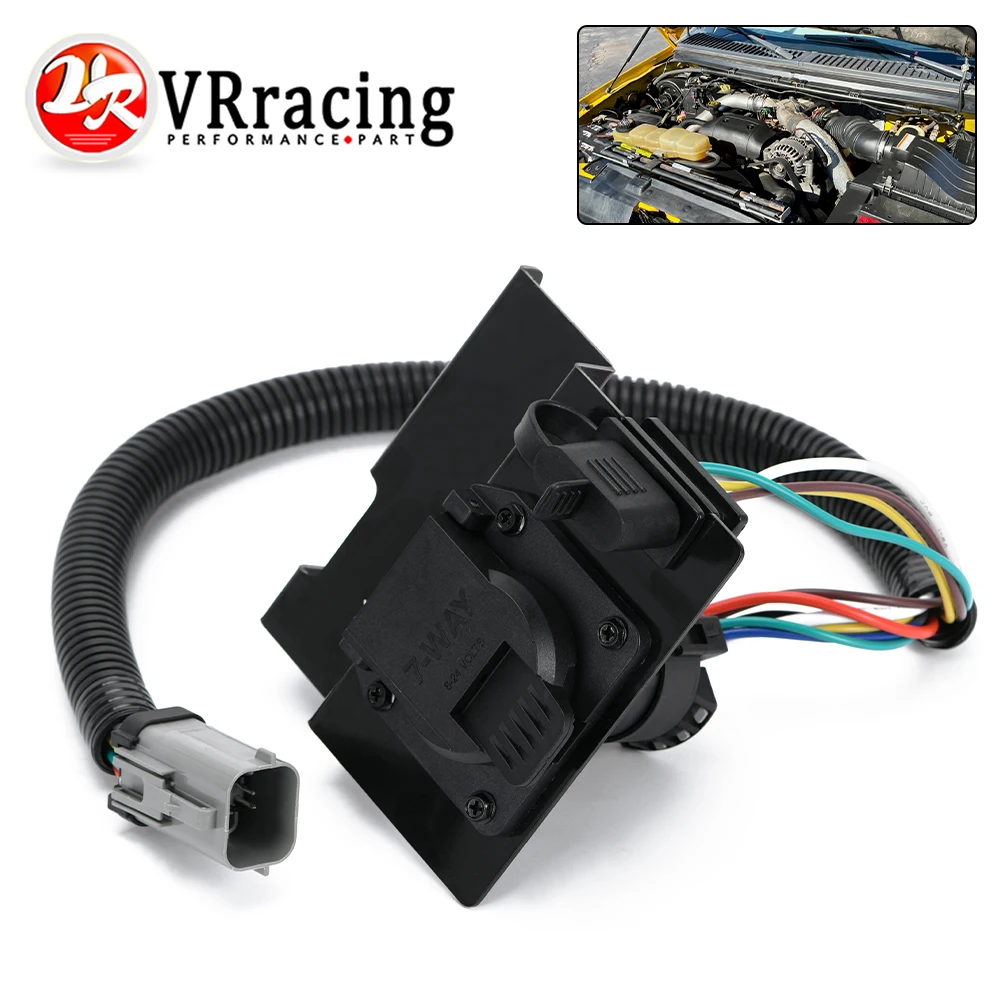 

4 & 7 Pin Trailer Tow Wiring Harness Plug For 99-01 Ford F-250/ F-350/ F-450/ F-550 Super Duty YC3Z-13A576-CA/ YC3Z13A576CA