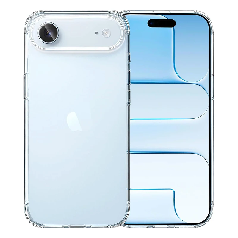 

Militray Grade Hybrid PC Case For iPhone Air 17 16 15 14 13 12 11 Pro Max Plus Mini 16e Invisible Airbag Hard Cover Clear Shell