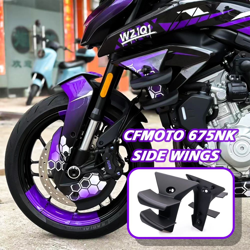 

675NK Side Wing Side spoiler FRONTAL SPOILERS For CFMOTO 675 NK 2024 2025 2026 Front spoiler Lower spoiler flank