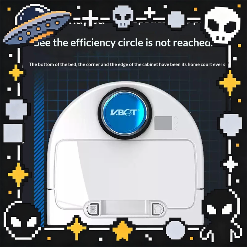 VBOT CH370 D type Robot Vacuum Cleaner laser navigation Edge corner Support whole house and local cleaning Sweeping Robot Vacuum
