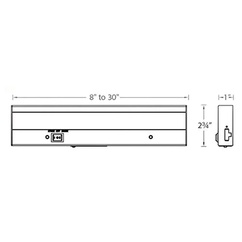 LED Dual Color Bar Light 12 Inch Dimmable 2700K 3000K Aluminum ETL Listed Interior Lighting