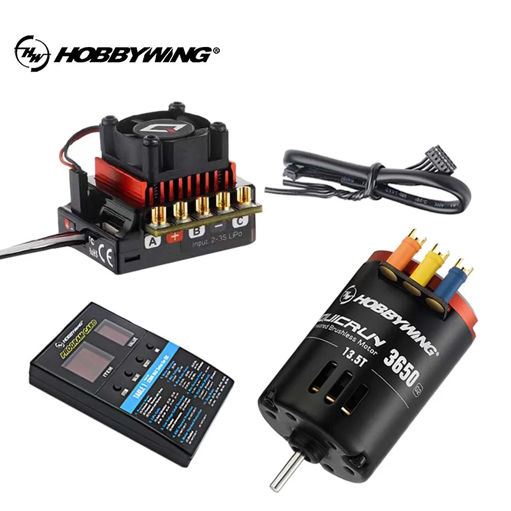 Hobbywing QuicRun 3650 G2 Sensored Brushless Motors LED Program 10BL 60A /120A ESC For RC 1/10th Buggies/Drift Cars